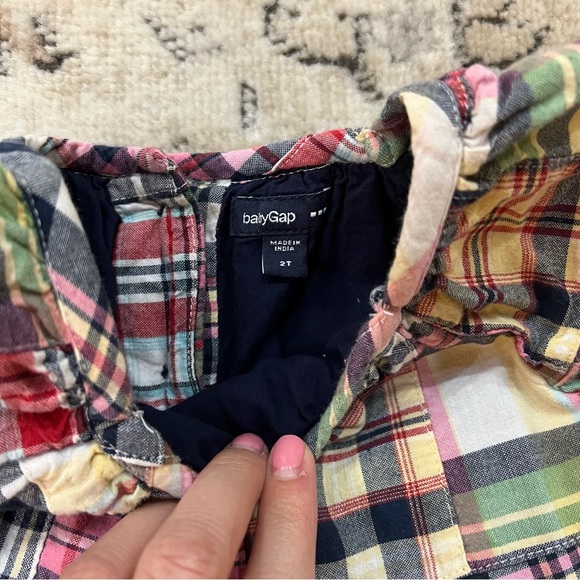 Gap | Toddler Girls’ Madras Dress - Picture 6 of 7